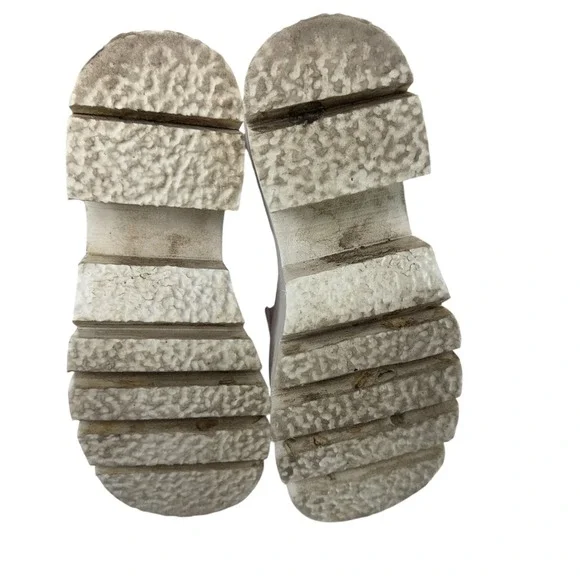 Demonia Ashes-120‎ holographic patent chunky platform boots women size 8 Pink - Picture 10 of 12